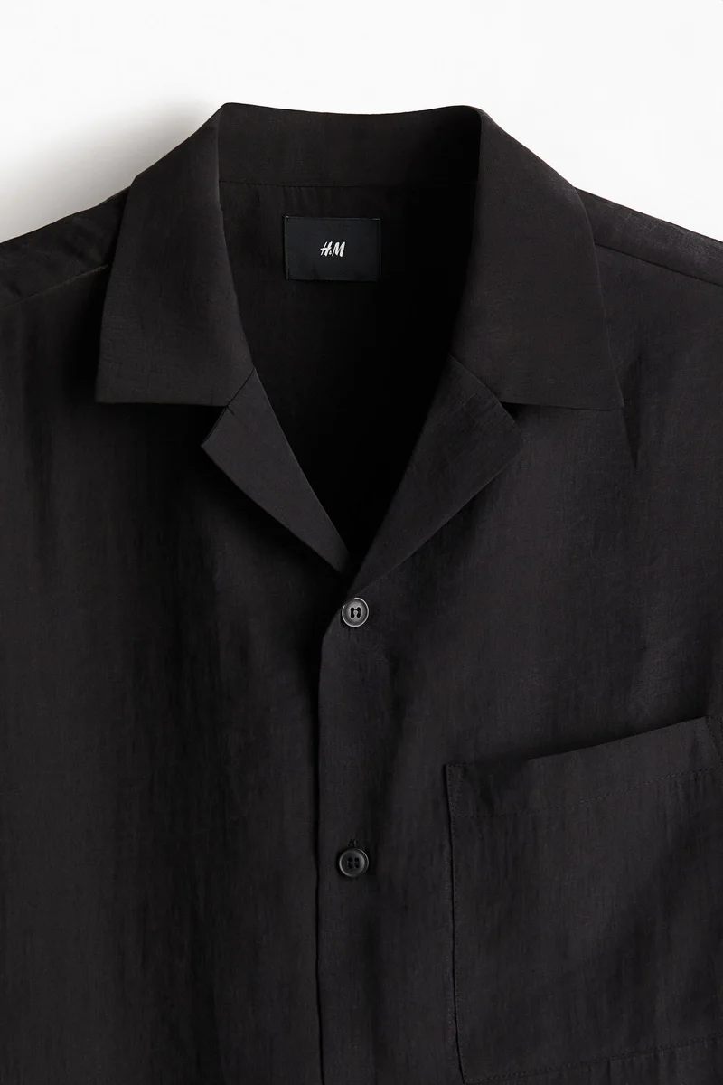 H&M Regular Fit Lyocell-blend resort shirt
