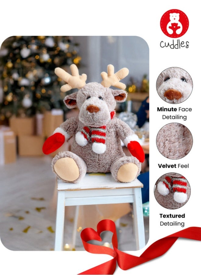Cuddles Collectible Xman Raindeer Plush (Gift plush toys for Boys and Girls) 30cm - Image 4