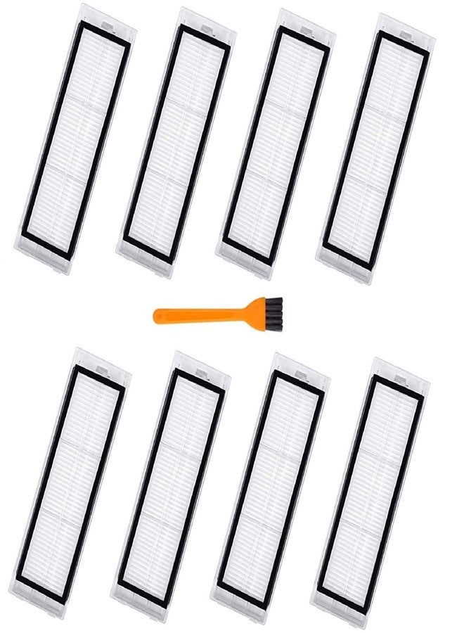 Rjnlsc 8 Packs S6 Pure Filters Compatible with Roborock S6 Pure, S6, E4,S4 Max, S6 MaxV, S5, S5 Max, S4, E2, E3, E5, E20 E25 E35 S50 S65 Xiaomi Mijia,8 Filters, 1 Cleaning Tools - Image 1