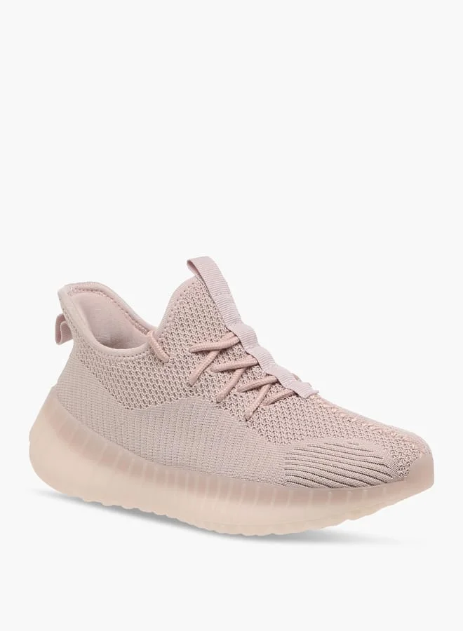 شو اكسبرس Women's Textured Sports Shoes with Lace-Up Closure