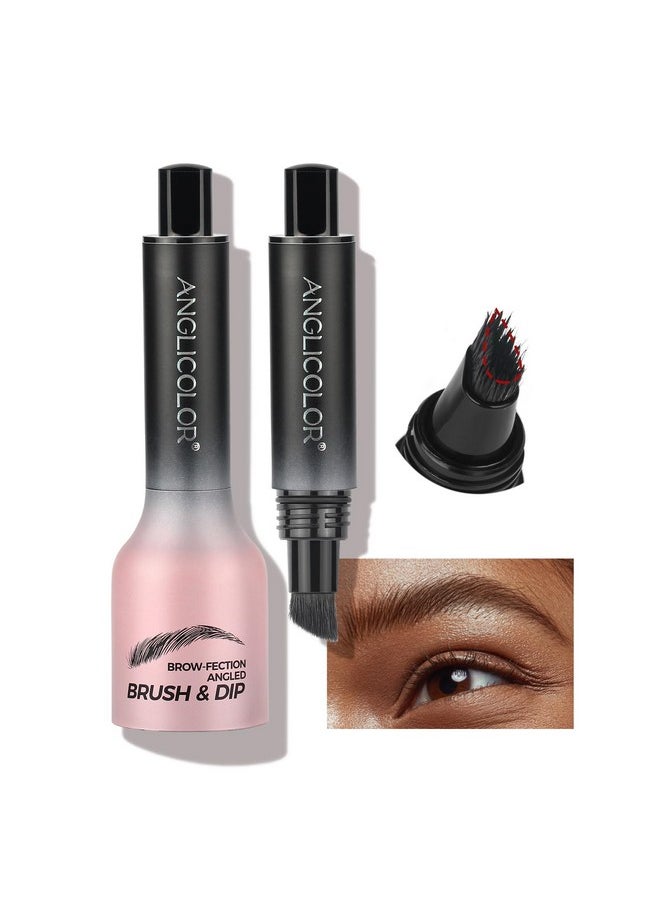 Anglicolor Anglicolor Upgraded Liquid Microblading Eyebrow Pen,Teardrop Angled Micro Eyebrow Brush To Microblading Eyebrow,Hair-Like Strokes,Natural Easy To Color Long Lasting Quick Drying (#04Chocolate)  - Image 1