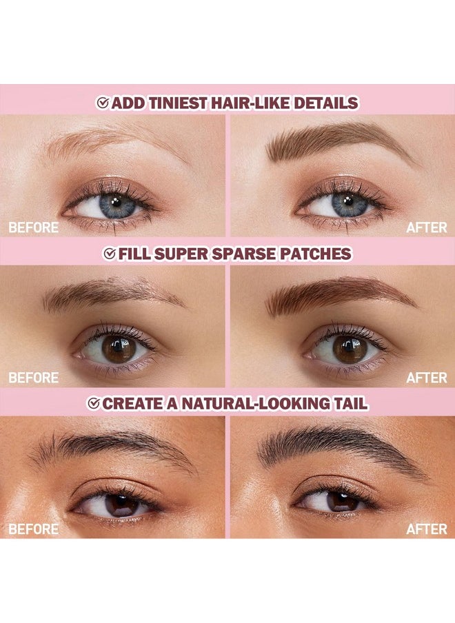 Anglicolor Anglicolor Upgraded Liquid Microblading Eyebrow Pen,Teardrop Angled Micro Eyebrow Brush To Microblading Eyebrow,Hair-Like Strokes,Natural Easy To Color Long Lasting Quick Drying (#04Chocolate)  - Image 5