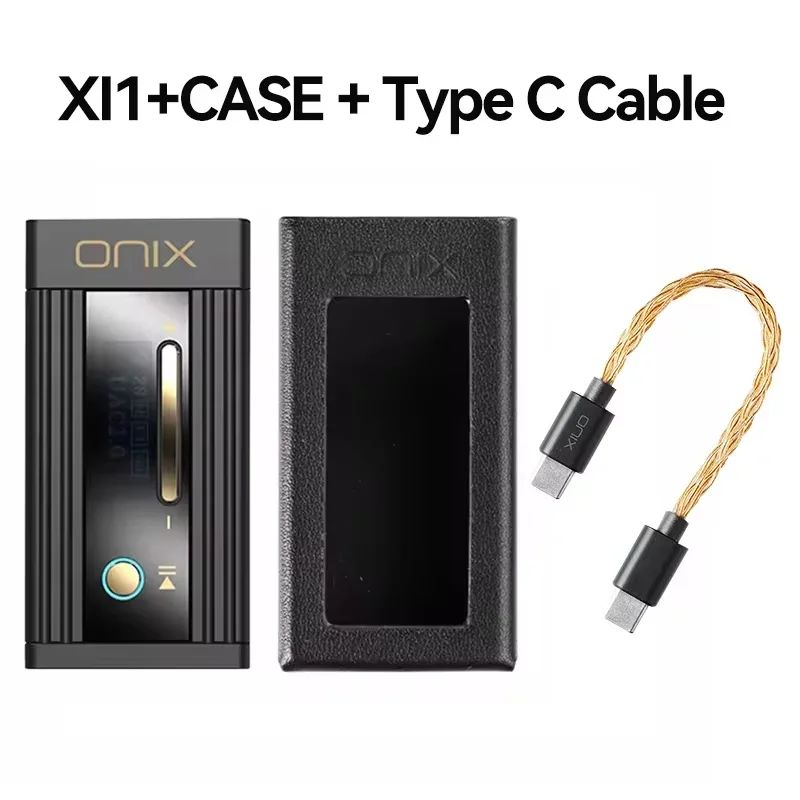 Onix Shanling Onix Alpha XI1 USB DAC & Dual Headphone Amp with Leather Case & OL1 C-C Cable, Cs43198 Hi-Res, Dsd512, 3.5/4.4mm - Image 1