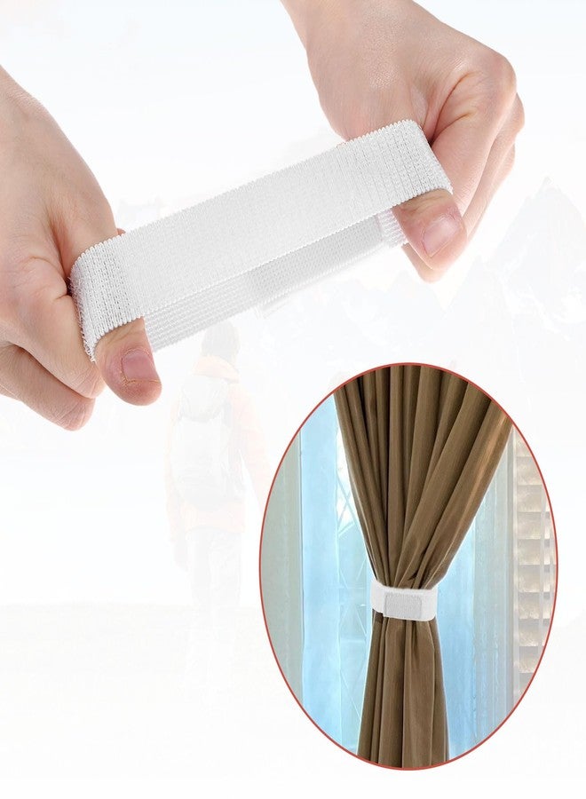 TIXIPEM Boot Straps for Cowboy Boots [2PCS] - Cycling Safety Bind Pant Bands Use for Cycling & Jogging, & Camping - [White-19.7 x 1IN] Adjustable Elastic Bike Ankle Leg Straps - Image 5