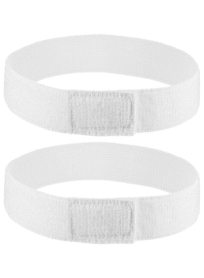 TIXIPEM Boot Straps for Cowboy Boots [2PCS] - Cycling Safety Bind Pant Bands Use for Cycling & Jogging, & Camping - [White-19.7 x 1IN] Adjustable Elastic Bike Ankle Leg Straps - Image 1