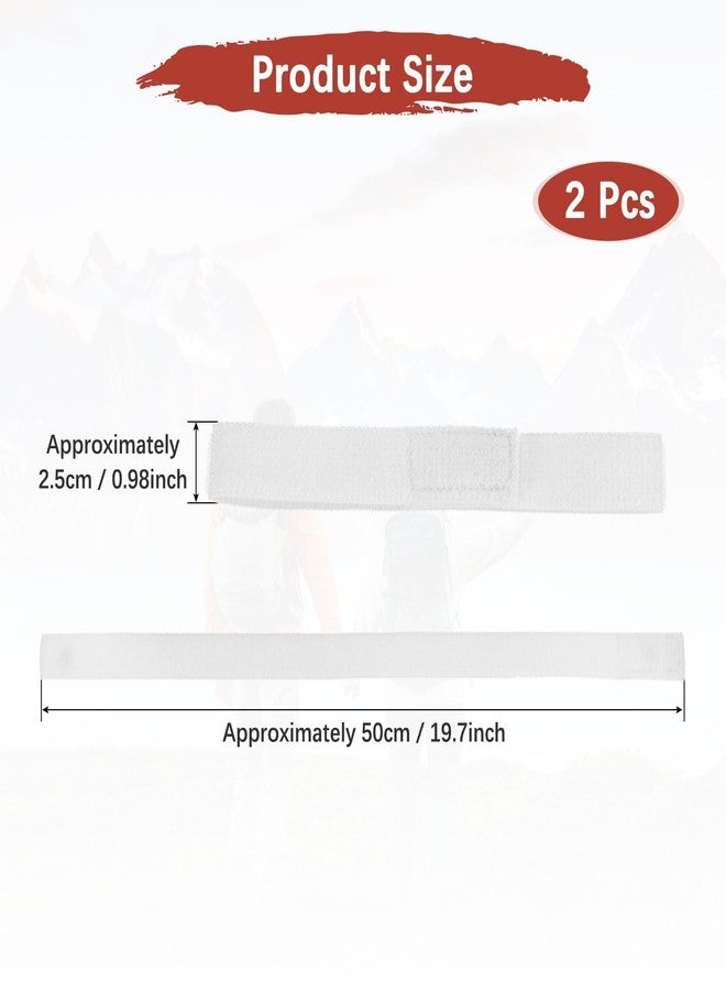 TIXIPEM Boot Straps for Cowboy Boots [2PCS] - Cycling Safety Bind Pant Bands Use for Cycling & Jogging, & Camping - [White-19.7 x 1IN] Adjustable Elastic Bike Ankle Leg Straps - Image 3