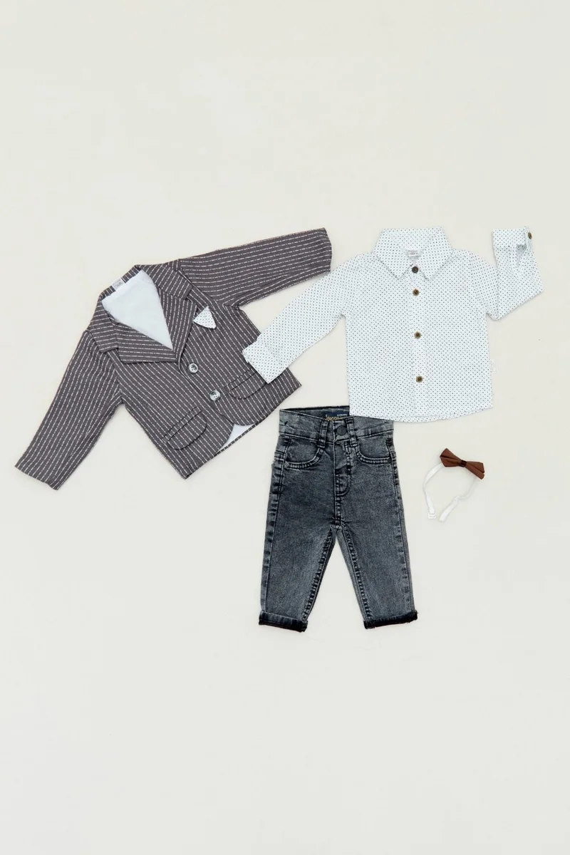 فولامودا 3-Piece Boy's Suit with Pocket Detail