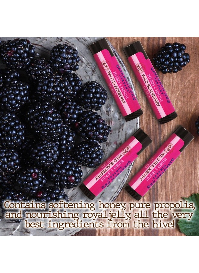 Savannah Bee Company Lip Balm Silky Smooth Natural Balm (Wild Blackberry 3 Pack)  - Image 3