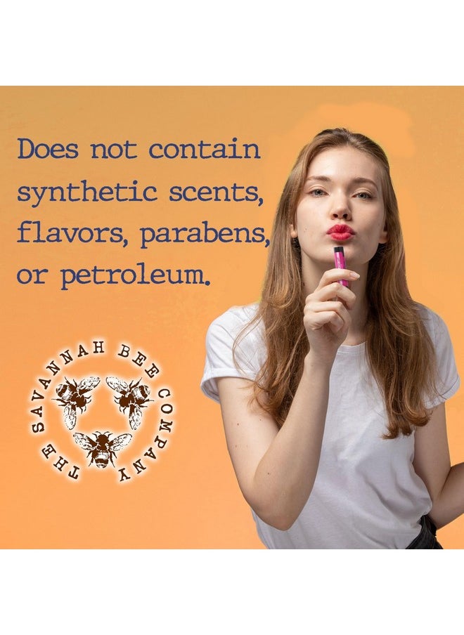 Savannah Bee Company Lip Balm Silky Smooth Natural Balm (Wild Blackberry 3 Pack)  - Image 5