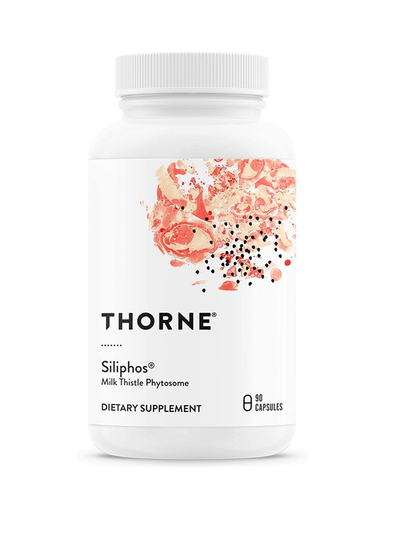 Thorne - Siliphos - Milk Thistle Phystosome - Dietary Supplement - 90 Capsules - Image 1