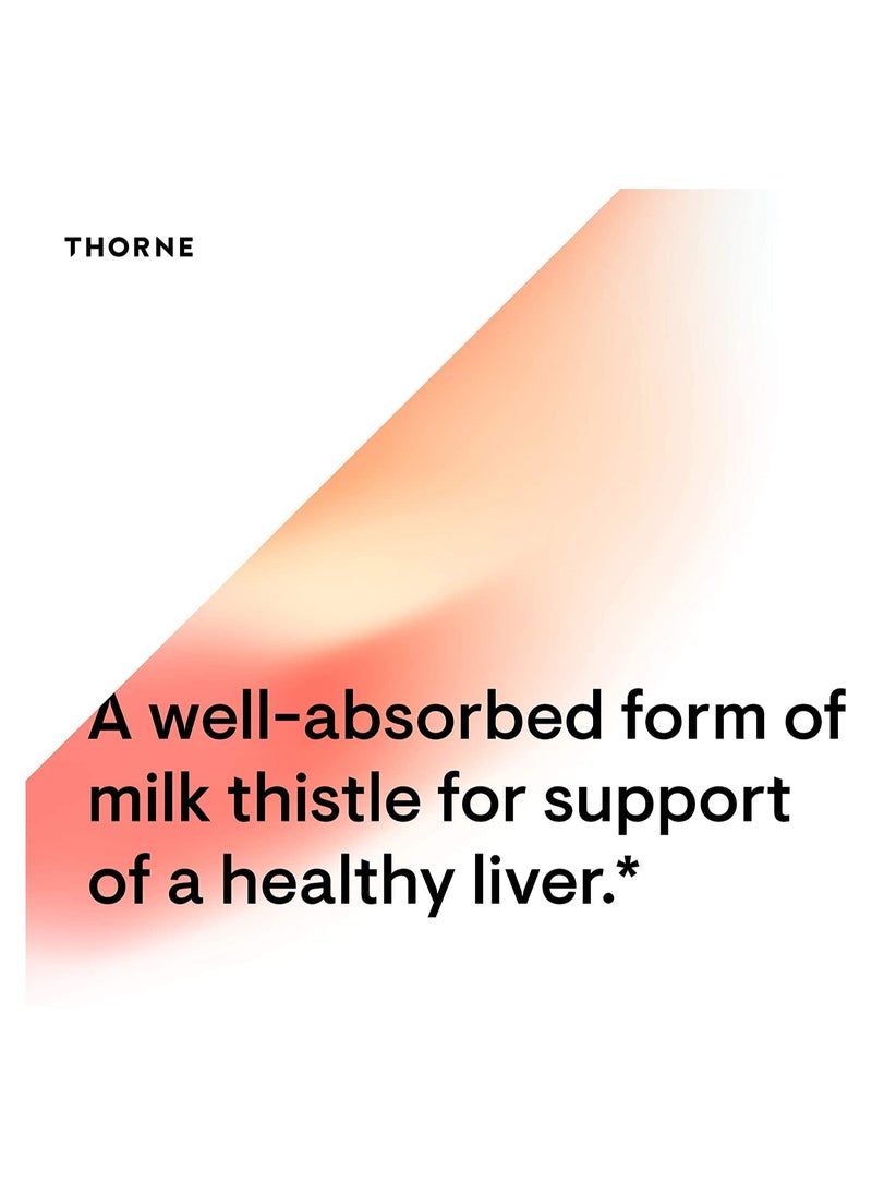 Thorne - Siliphos - Milk Thistle Phystosome - Dietary Supplement - 90 Capsules - Image 1