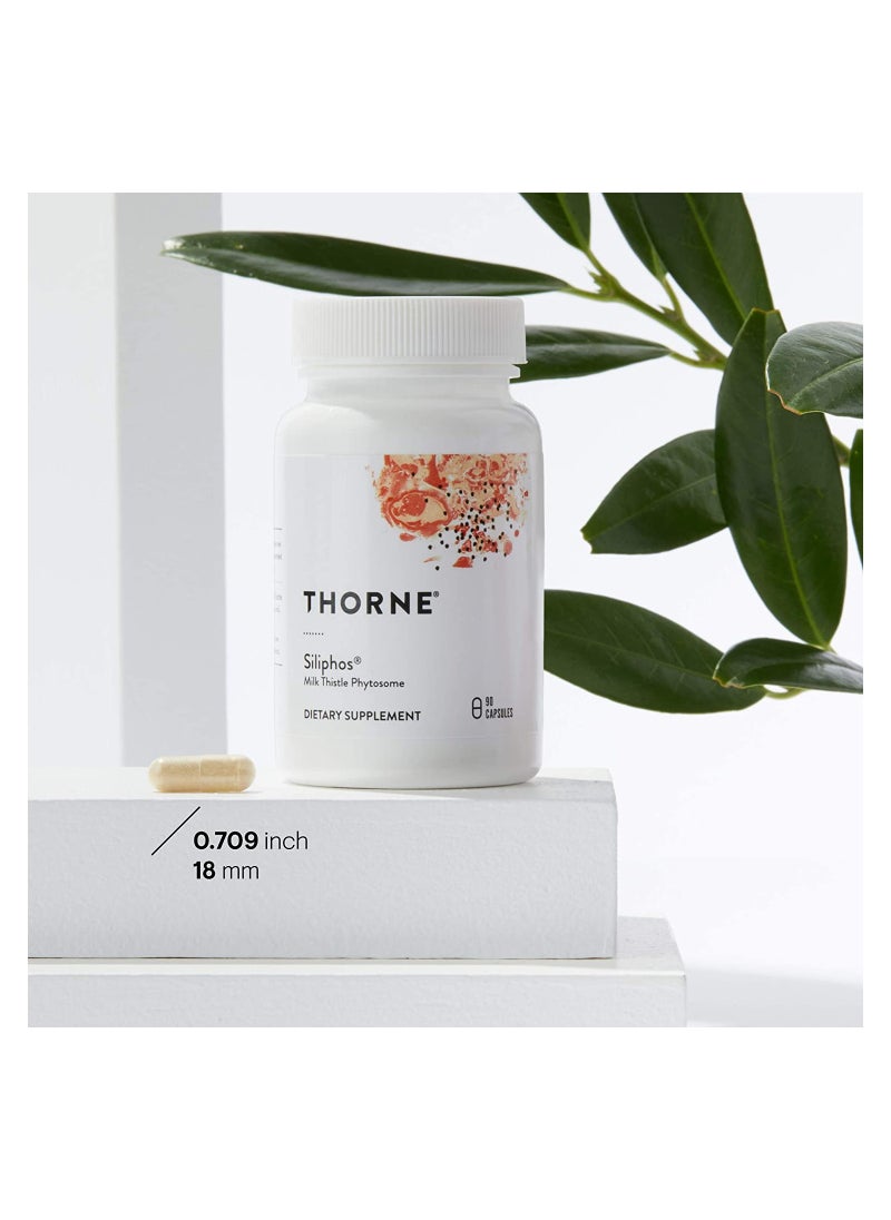 Thorne - Siliphos - Milk Thistle Phystosome - Dietary Supplement - 90 Capsules - Image 1