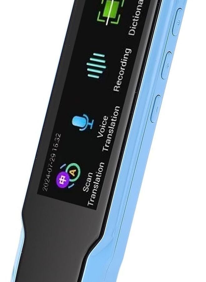 Blue Reading Pen Portable Language Translator For Text Excerpt Online Offline Use Travel - Image 1