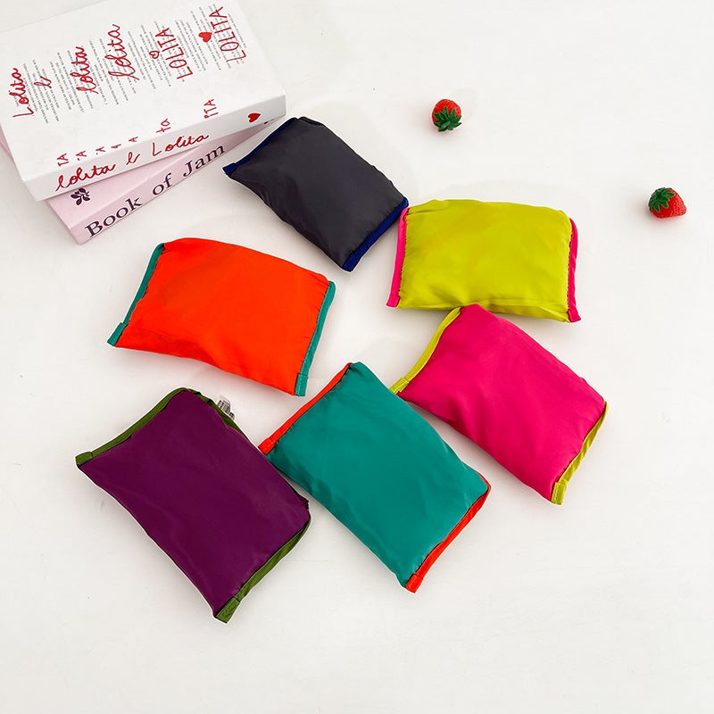 Large Drawstring Girdle Eco-Friendly Supermarket Shopping Bag Single Shoulder Folding Portable Portable Retail Travel - Image 3
