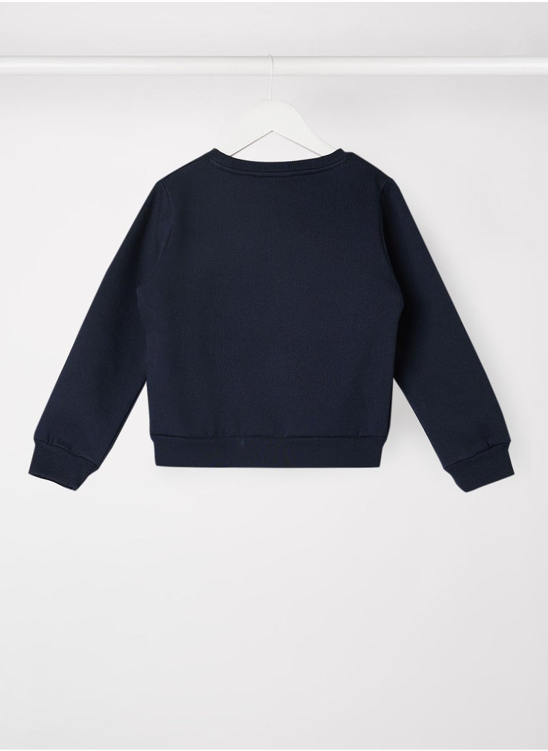 NAME IT Teen Slogan Sweatshirt  - Image 2