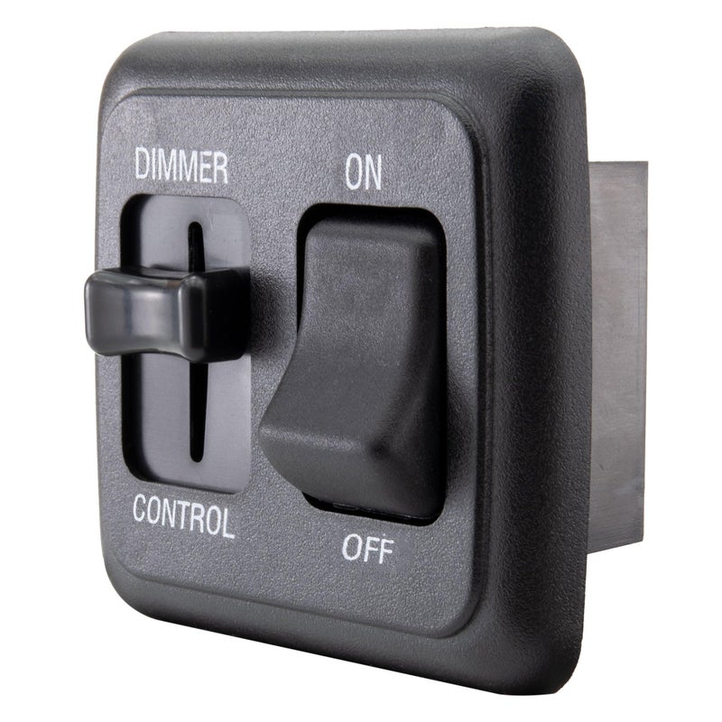 American Technology Components 12 Volt DC Dimmer Switch for LED, Halogen, Incandescent - RV, Auto, Truck, Marine, and Strip Lighting (Large Slider, Black)