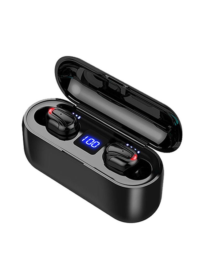 NIBEMINENT Wireless Bluetooth Earphones With Charging Box And Mic Black - Image 1