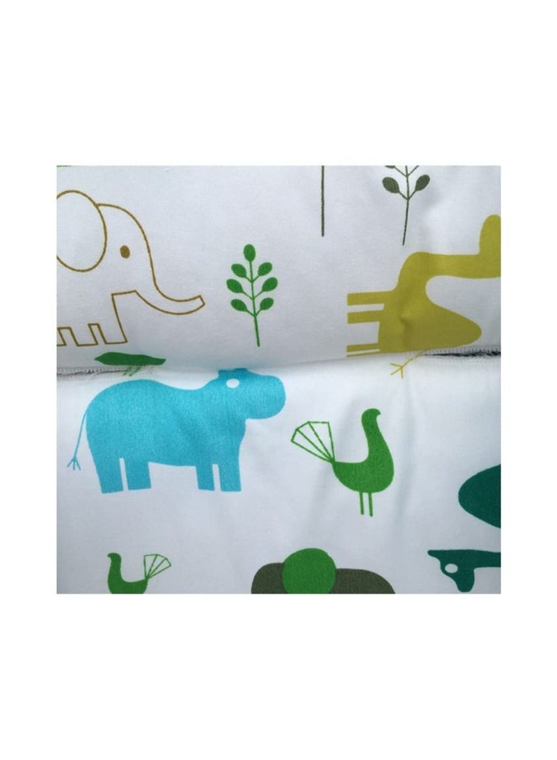 Baby Stroller Cushion Pad – Soft, Breathable, Reversible Seat Liner for Infant Car Seats, High Chairs & Strollers – Colorful Animal Print - Image 2