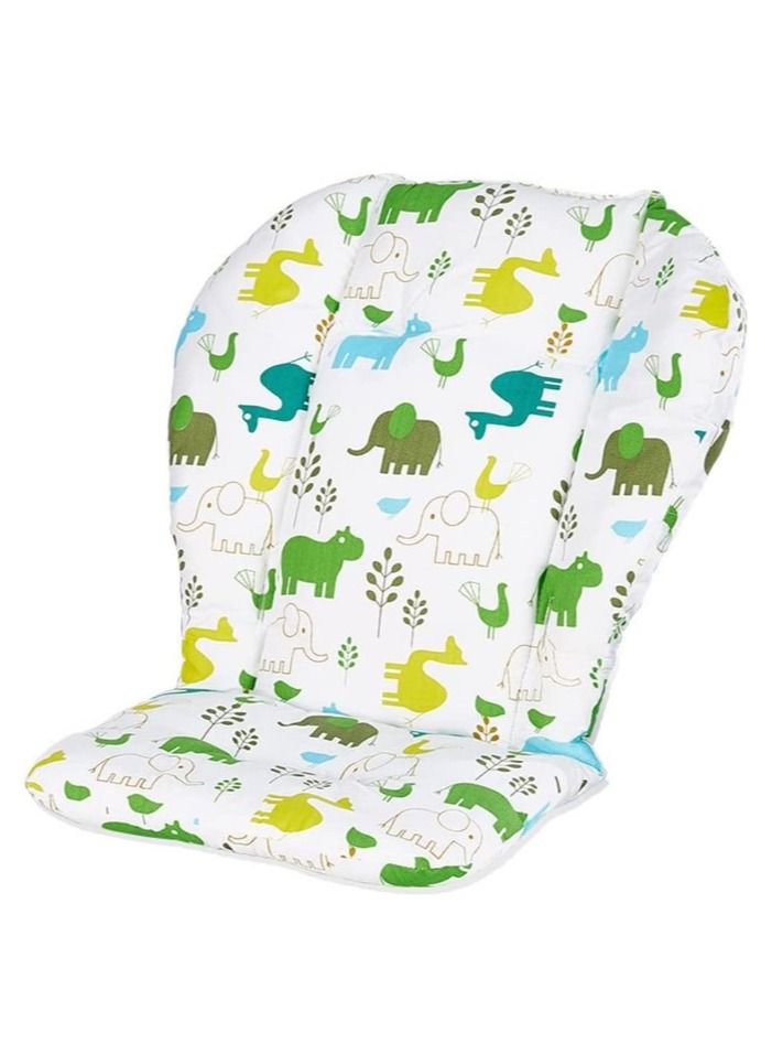 Baby Stroller Cushion Pad – Soft, Breathable, Reversible Seat Liner for Infant Car Seats, High Chairs & Strollers – Colorful Animal Print - Image 4