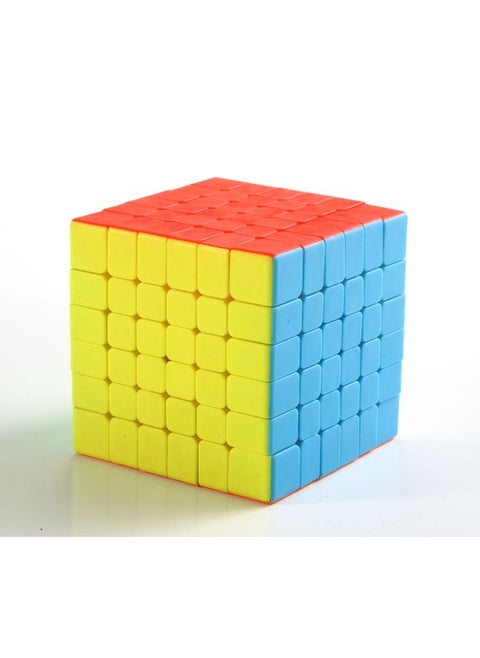 Jiehui 6-order Color Rubik's Cube Smooth Toys Feel Good Competition 6-order Children's Decompression High-order Toys-Color:6 Color (color Box Packaging)