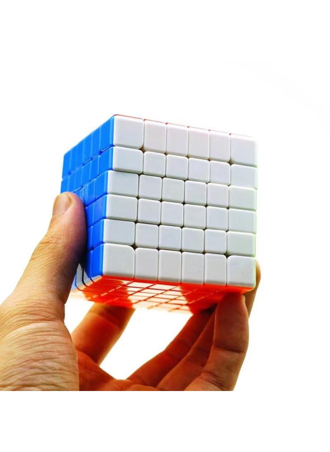 Jiehui 6-order Color Rubik's Cube Smooth Toys Feel Good Competition 6-order Children's Decompression High-order Toys-Color:6 Color (color Box Packaging)