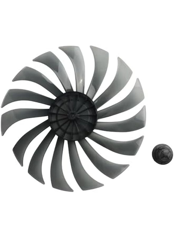 7 Blade 14 Inch Fan Blade with Nut Cover Easy to Maintain for Various Fan Types - Image 5