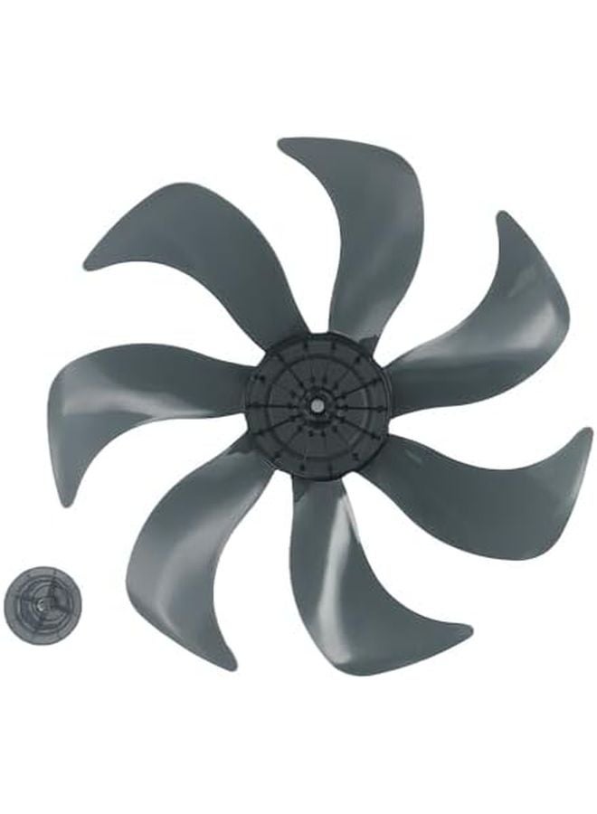 7 Blade 14 Inch Fan Blade with Nut Cover Easy to Maintain for Various Fan Types - Image 1