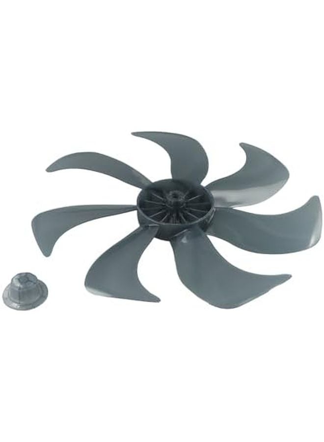 7 Blade 14 Inch Fan Blade with Nut Cover Easy to Maintain for Various Fan Types - Image 4