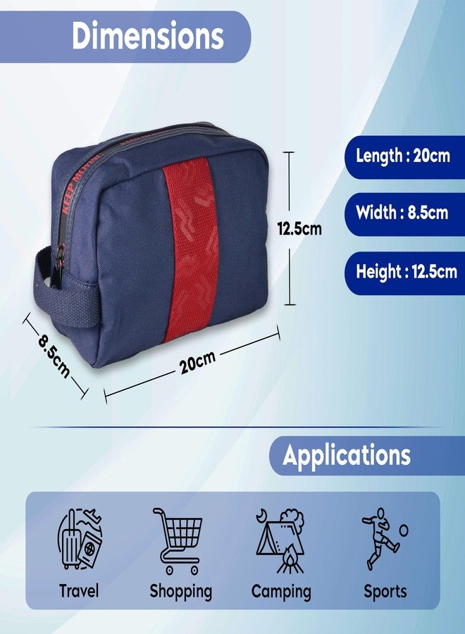 Tressential Toiletry Bag for Men & Women, Travel Pouch for Toiletries Shaving Kit & Cosmetics, Water Resistance Pouch for Travel Accessories, Organizer Travel Pouch for Make Up, Navy Blue - Image 2