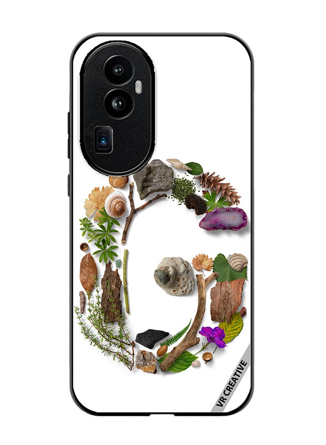 VR CREATIVE Protective Case Cover For Oppo Reno 10 Pro Plus Alphabet G Design Multicolour - Image 1