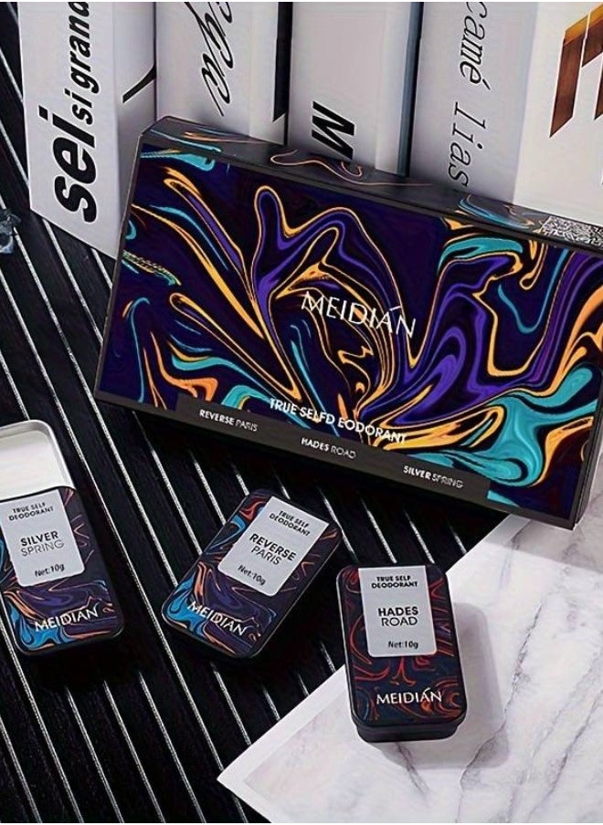 null - مجموعة هدايا عطر صلبة محمولة مكونة من 3 قطع/مجموعة للنساء والرجال، بلسم صلب منعش ويدوم طويلاً، عطر للاستخدام اليومي، هدايا مثالية، هدية - Image 1