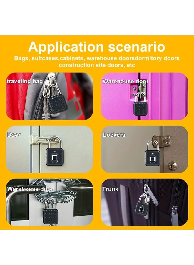 Electronic Password Padlock IP67 Waterproof Metal Digital Lock For Door Gate Cabinet - Image 3