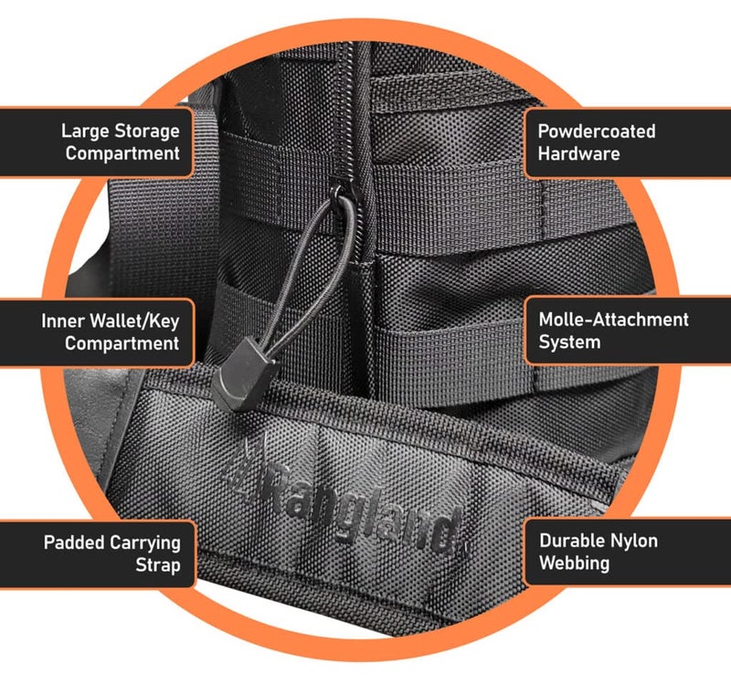 Rangland Insulated 1 Gallon Water Bottle with Sleeve - Stainless Steel Wide Mouth Growler with Tactical Carrying Bag - Insulation for Hot/Cold Drinks (128oz) - Image 3
