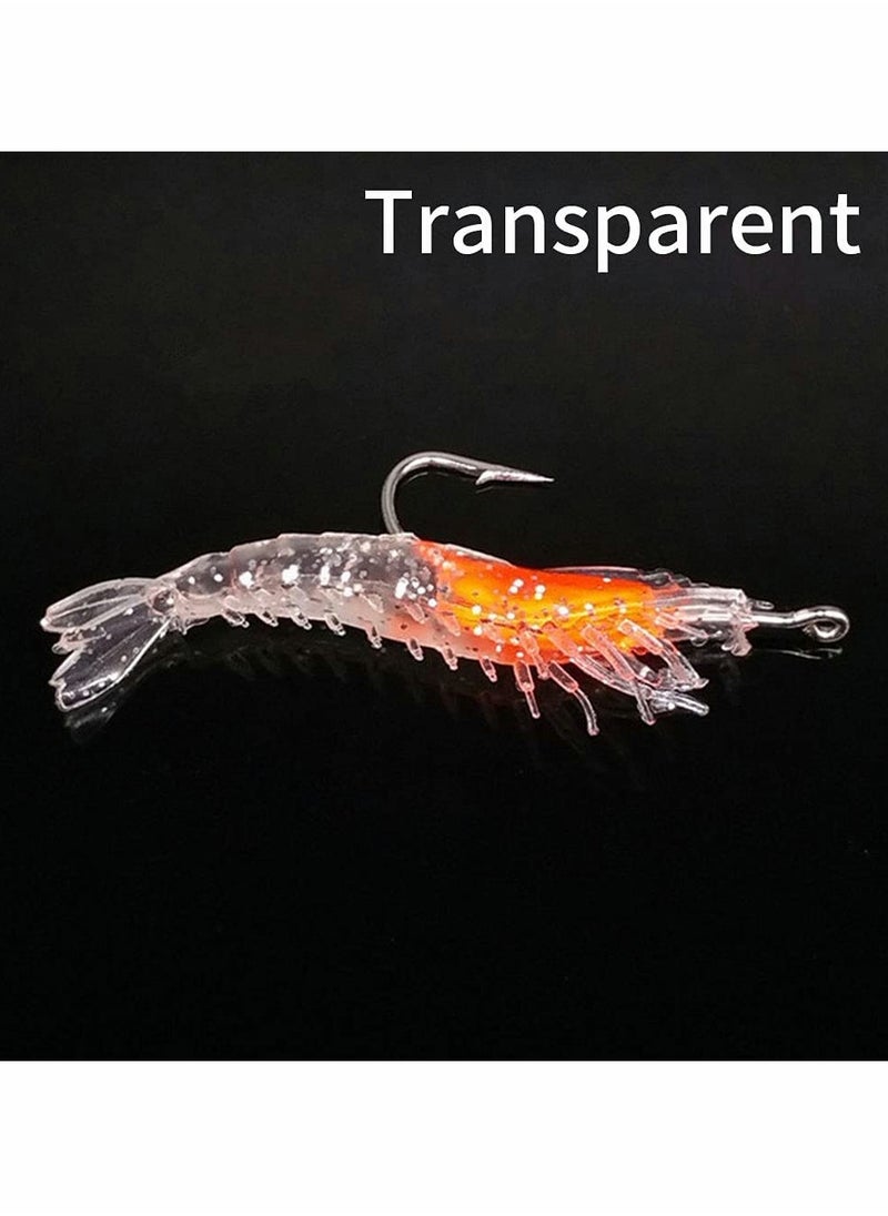 SYOSI Fishing Lures Set, 4 PCS Floating Lures Life-Like Swimming Swimbait for Trout Bass Perch Pike-Artificial Soft Shrimp Baits Fishing Lures with Hooks Mixed Colors Fishing Gear for Saltwater Freshwater  - Image 4