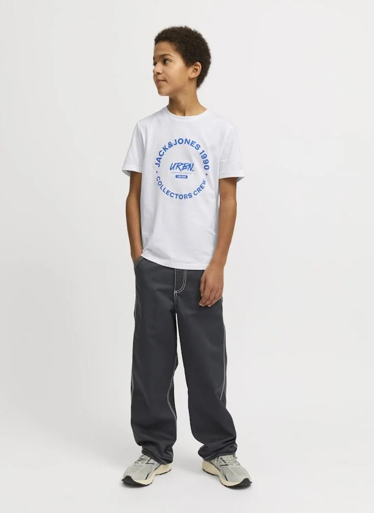 Jack & Jones Junior Kids Logo Crew Neck T-Shirts