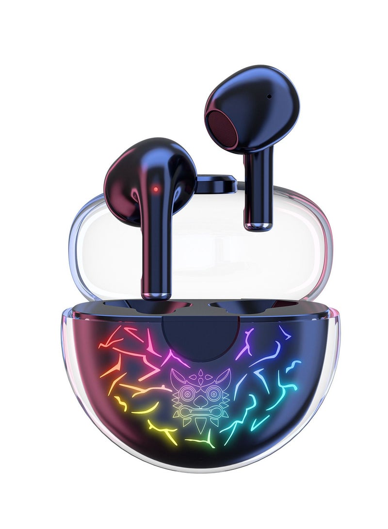 أونيكوما سماعات رأس داخل الأذن لاسلكية للألعاب بتقنية البلوتوث 5.1 مع التحكم باللمس ، أسود - Image 1