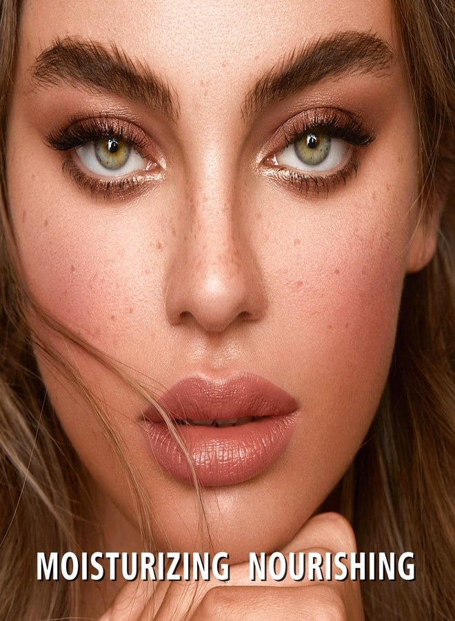 MAKI YIKA Moisture Nude Lipstick for Women Hydrate Lip Balm for Dry Cracked Lips Weightless Glossy Lip Color Juicy Finish,MA055 Mica Nude - Image 3