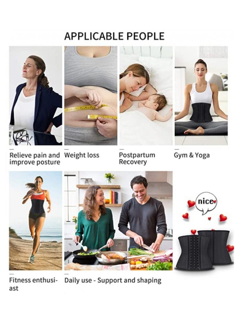Alissa Waist Trainer Women 4 Hooks Latex Tummy Control Corset Body Shaper Cincher Girdle For Slimming Sport XXXL  - Image 4