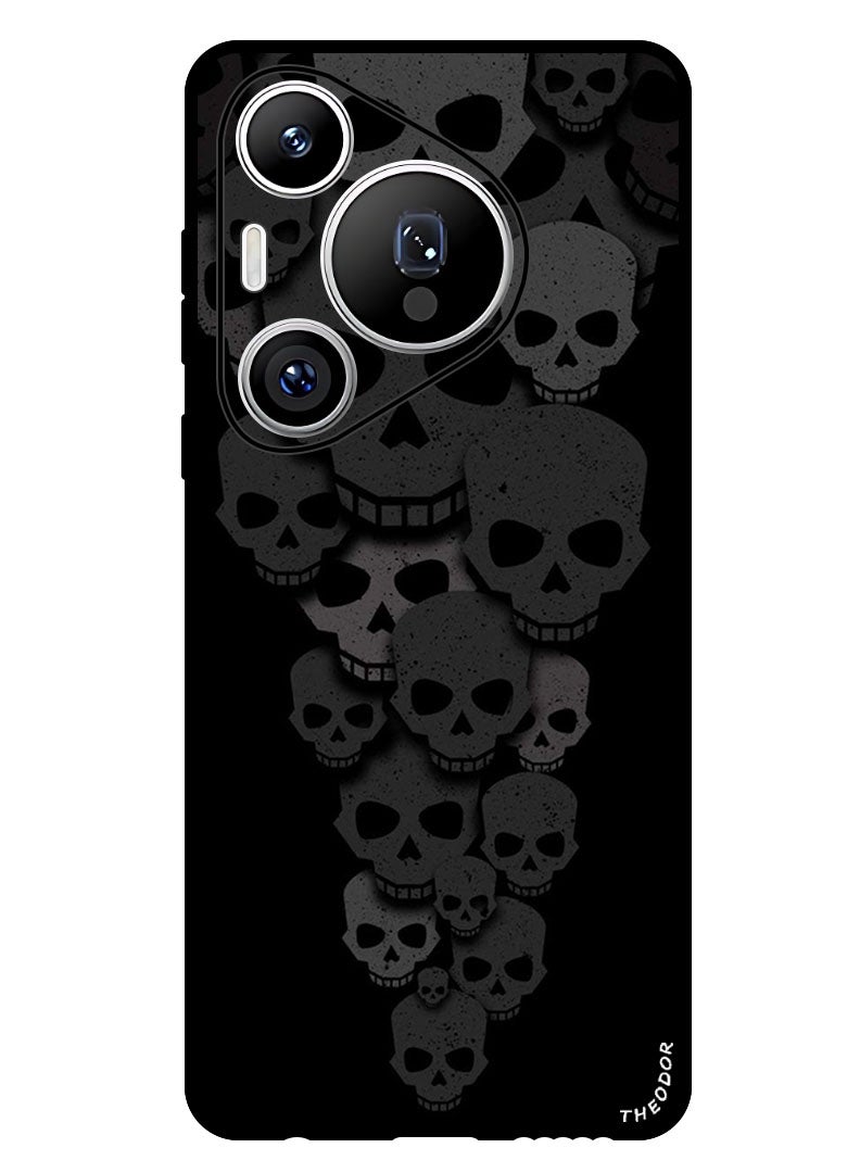 Theodor Protective Case Anti Scratch Shock Proof Bumper Cover For Huawei Pura 70 Skulls Minimalism iPhone Wallpaper - Image 1