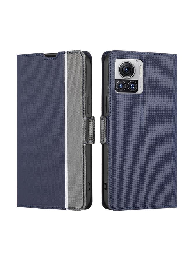 اس-توب جراب لهاتف Motorola Edge X30 Pro 5G / Edge 30 Ultra جراب هاتف جلدي بمشبك جانبي من نسيج قطني - Image 1