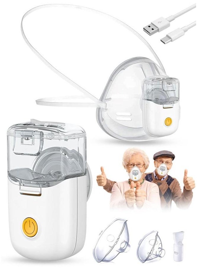 Eoptify Portable inhaler Mesh Nebulizer Mini Vaporizers with storage bag 3 modes, Handheld Medical Nebulizer Steam Inhaler Atomizer Compressor Machine Humidifier Cool Mist Inhaler Suitable for Adults & Kids,  - Image 2