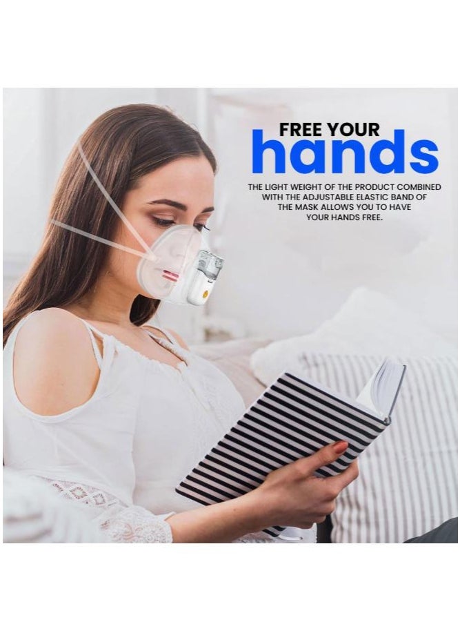 Eoptify Portable inhaler Mesh Nebulizer Mini Vaporizers with storage bag 3 modes, Handheld Medical Nebulizer Steam Inhaler Atomizer Compressor Machine Humidifier Cool Mist Inhaler Suitable for Adults & Kids,  - Image 4