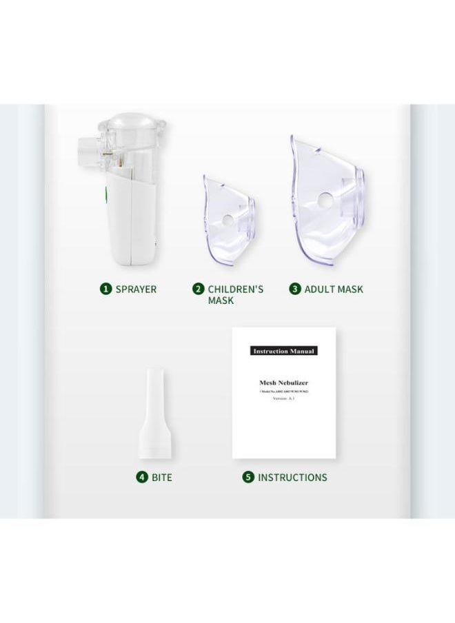 Eoptify - Portable inhaler Mesh Nebulizer Mini Vaporizers with storage bag 3 modes, Handheld Medical Nebulizer Steam Inhaler Atomizer Compressor Machine Humidifier Cool Mist Inhaler Suitable for Adults & Kids, - Image 1