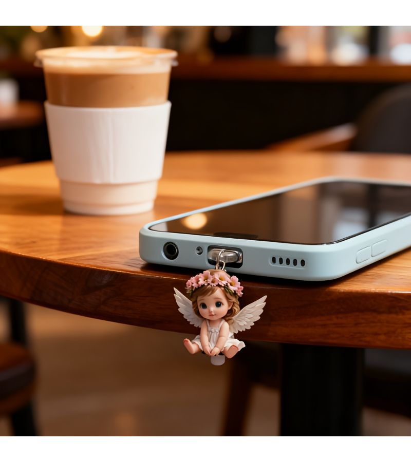 Acrylic Cat Dust Plug for Apple Charging Port Little Bee 3 Pieces - Image 1