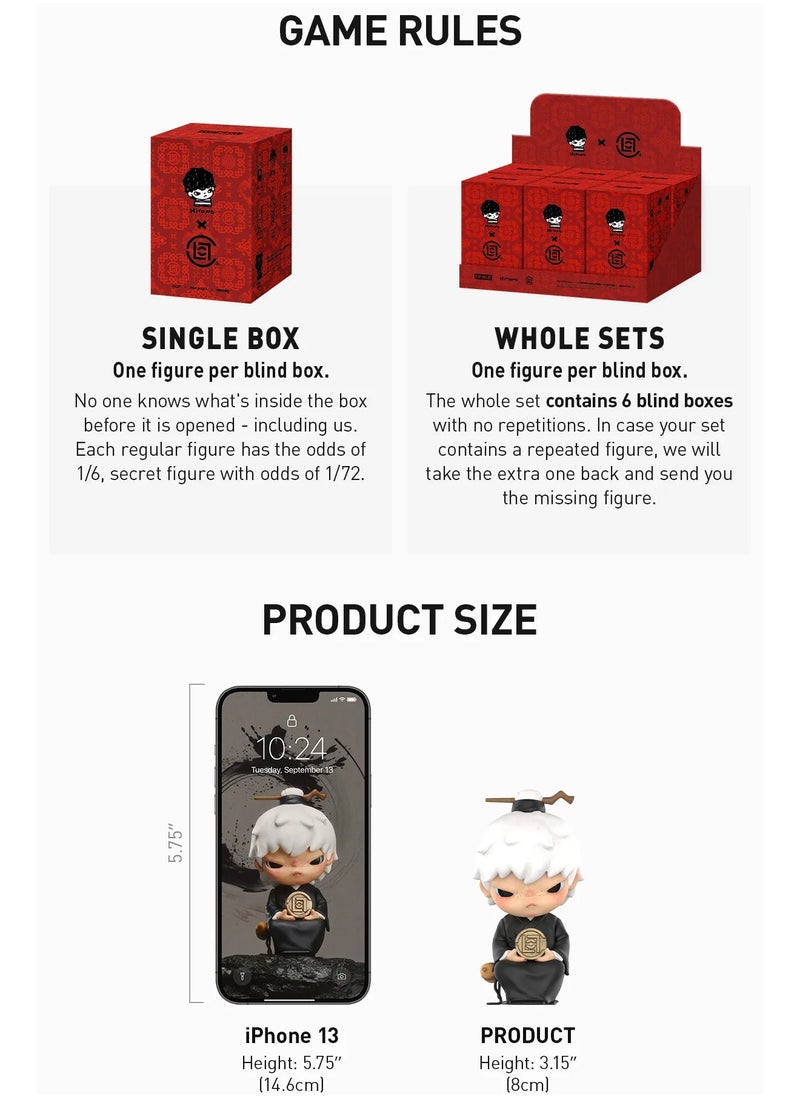 Generic - POPMART Bubble Mart Hirono x CLOT Series Blind Box Trendy Fashion Toy Gift Ornament Single box - Image 1