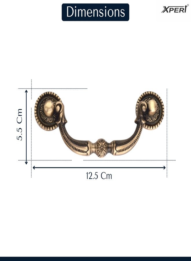 Xpert Brass Drawer Pulls 5 Inches (Pack of 1) - Drawer Handles & Wardrobe Handle. Used as Knobs for Drawers & Cupboard Handles. Good for Almirah & Wardrobe Wooden. (Wardrobe Handles) - (BDP 75) - Image 3