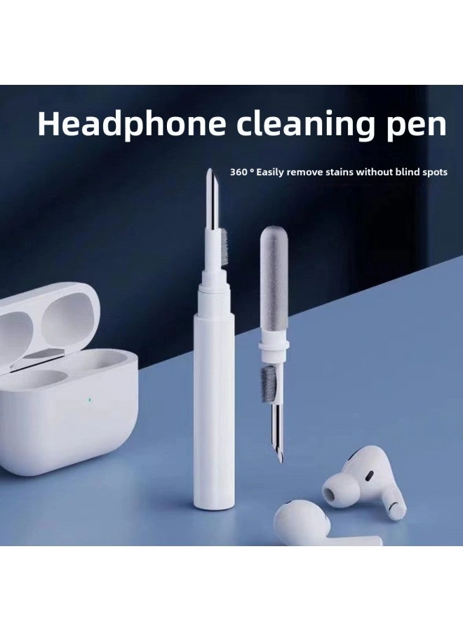 Bluetooth Headset Cleaning Pen Multi-function Cleaning Brush Headset Cleaner Bluetooth Headset Cross-cleaning Brush-Color:Generation Pearlescent Bag Black  - Image 2