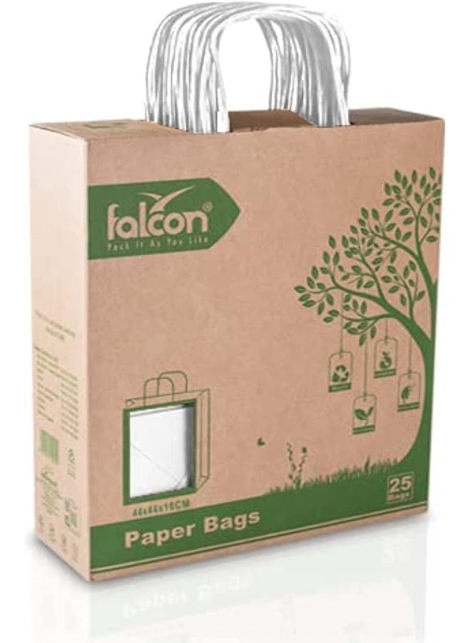 Falcon Falcon Pack Retail Shopping Bag, 44 cm x 44 cm x 16 cm Size, White  - Image 1