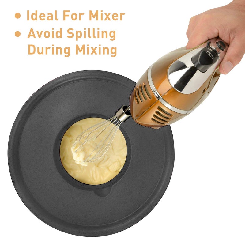 Wildone Mixing Bowls with Lids Set, 5PCS Stainless Steel Nesting Bowls with 3 Grater Attachments, Measurement Marks & Non-Slip Bottoms, Size 5, 3, 2, 1.5, 0.63 QT, Great for Mixing & Serving - Image 4