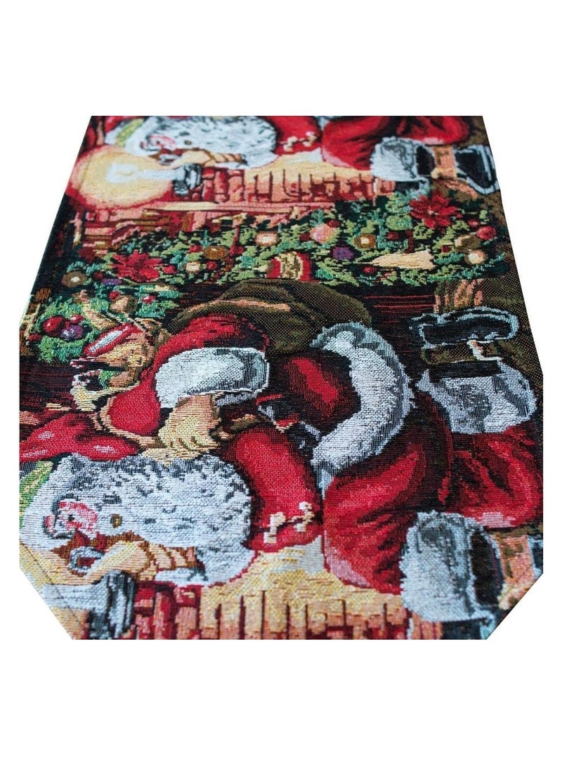 Vparty Christmas Table Runners, 71" x 14" Xmas Table Linens Christmas Dinner Table Runners for Dining Party Christmas Xmas Holiday Season Decorations  - Image 3